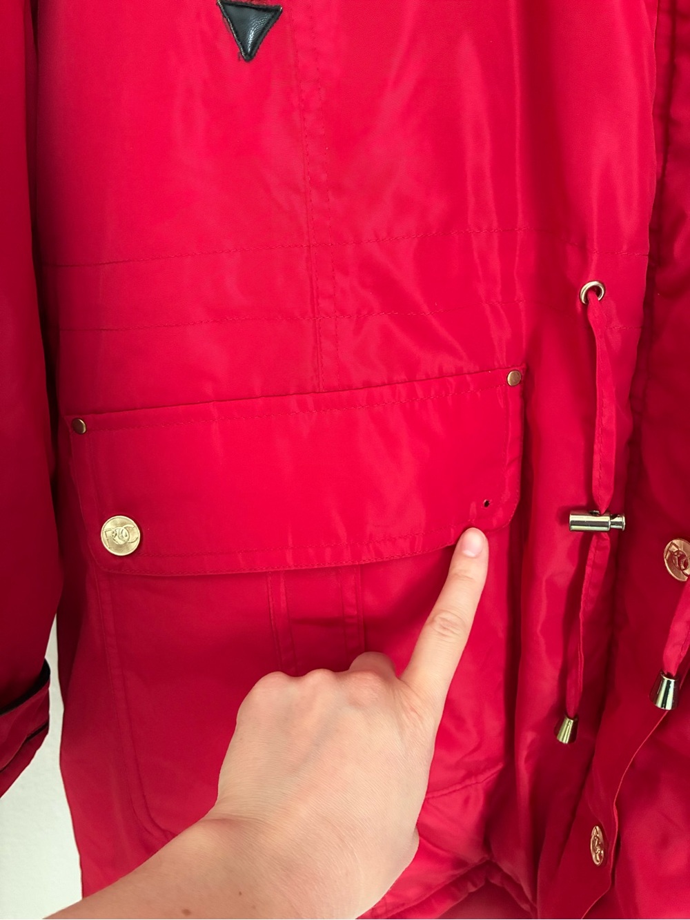 Rocawear Artic Blast Red Faux Fur Hooded winter Puffer Parka adjustable coat 3x - Picture 6 of 10